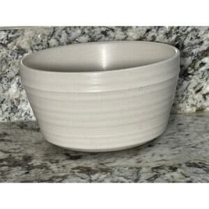 Bee & Willow Milbrook Speckled 6” White Cereal/Soup Bowls Stoneware